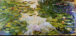 Oil monet,claud Painting - Water Lilies2 1917-1919 by Monet,Claud