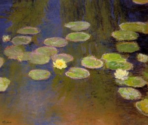 Oil monet,claud Painting - Water Lilies3 1897-1899 by Monet,Claud