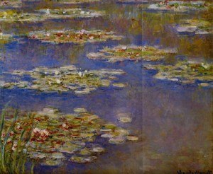 Oil water Painting - Water Lilies3 1905 by Monet,Claud
