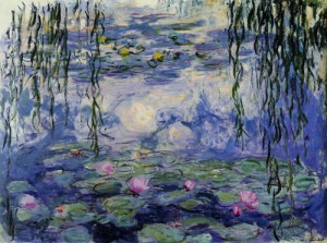 Oil water Painting - Water  Lilies3 1916-1919 by Monet,Claud