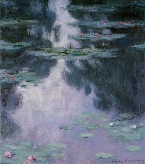 Oil water Painting - Water Lilies4 1907 by Monet,Claud