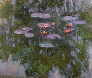 Oil monet,claud Painting - Water Lilies4 1916-1919 by Monet,Claud