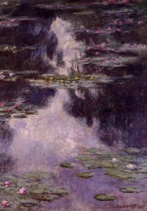 Oil water Painting - Water Lilies5 1907 by Monet,Claud