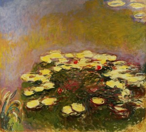 Oil monet,claud Painting - Water Lilies5 1914-1917 by Monet,Claud