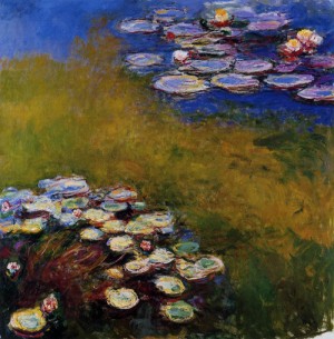 Oil monet,claud Painting - Water Lilies6 1914-1917 by Monet,Claud