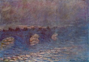  Photograph - Waterloo Bridge Effect of Sun in the Mist 1899-1901 by Monet,Claud