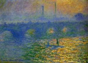 Oil monet,claud Painting - Waterloo Bridge London 1900 by Monet,Claud