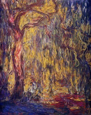 Oil monet,claud Painting - Weeping Willow 1918 by Monet,Claud