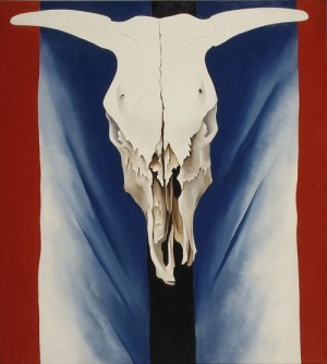 Oil o'keefe Painting - Cow's Skull, Red White & Blue 1931 by O'Keefe