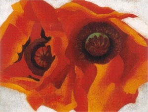 Oil o'keefe Painting - Poppies 1926 by O'Keefe