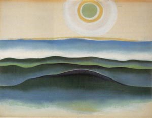 Oil o'keefe Painting - Sun Water Maine 1922 by O'Keefe