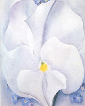 Oil o'keefe Painting - White Pansy 1927 by O'Keefe