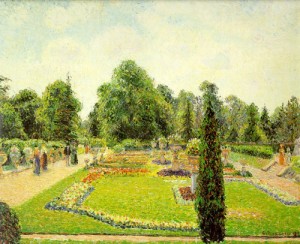 Oil pissarro, camille Painting - Kew, the Path to the Main Conservatory, 1892 by Pissarro, Camille
