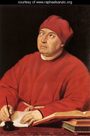 Oil raphael sanzio Painting - Cardinal Tommaso Inghirami by Raphael Sanzio