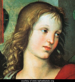  Photograph - Detail from the Saint Nicholas Altarpiece 1500-01 by Raphael Sanzio