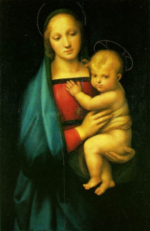 Oil madonna Painting - Madonna dell Granduca    c. 1505 by Raphael Sanzio