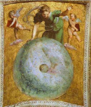 Oil raphael sanzio Painting - Prime Mover (Astronomy) (ceiling panel). 1509-1511 by Raphael Sanzio
