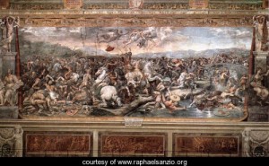  Photograph - The Battle at Pons Milvius by Raphael Sanzio