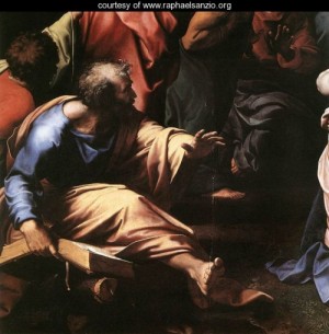  Photograph - The Transfiguration [detail 1] by Raphael Sanzio