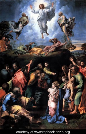 Oil raphael sanzio Painting - The Transfiguration by Raphael Sanzio