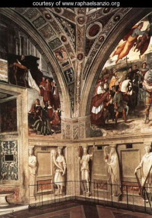  Photograph - View of the Stanza di Eliodoro by Raphael Sanzio