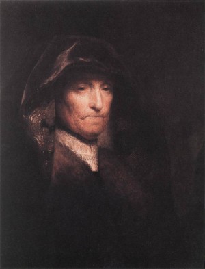  Photograph - An Old Woman, The Artist's Mother    c. 1629 by Rembrandt