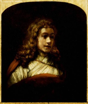  Photograph - Bust of a boy by Rembrandt