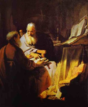  Photograph - David Presenting the Head of Goliath to King Saul.  Detail. 1627 (1) by Rembrandt