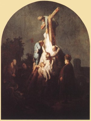 Oil rembrandt Painting - Deposition from the Cross   1634 by Rembrandt