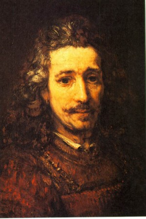  Photograph - Detail from Man with a Magnifying Glass  c. 1668 by Rembrandt