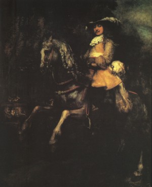 Oil rembrandt Painting - Frederick Rihel on Horseback    1663 by Rembrandt