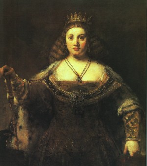 Oil rembrandt Painting - Juno, 1661 by Rembrandt