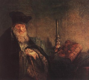  Photograph - Old Rabbi (detail)    1642 by Rembrandt