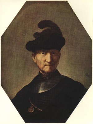 Oil rembrandt Painting - Old Soldier by Rembrandt