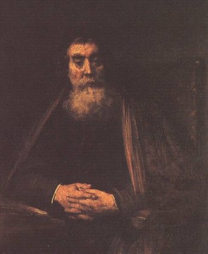 Oil portrait Painting - Portrait of an Old Man    1665 by Rembrandt