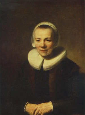 Oil portrait Painting - Portrait of Baartgen Martens Doomer    1640 by Rembrandt
