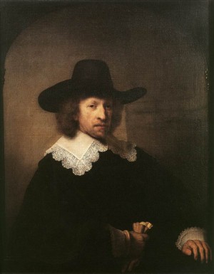 Oil van Painting - Portrait of Nicolaas van Bambeeck    1641 by Rembrandt
