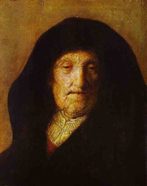  Photograph - Portrait of Rembrandt's Mother. c. 1630 by Rembrandt