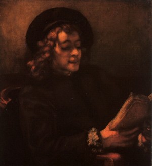 Oil portrait Painting - Portrait of Titus, about 1656 by Rembrandt