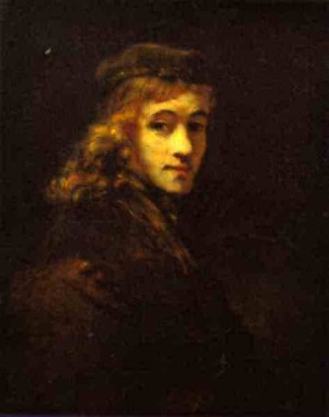 Oil rembrandt Painting - Portrait of Titus, the Artist's Son by Rembrandt