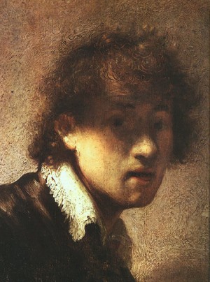 Oil rembrandt Painting - Self Portrait, 1629 by Rembrandt