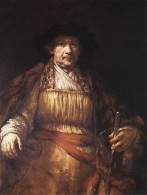 Oil portrait Painting - Self Portrait    1658 by Rembrandt