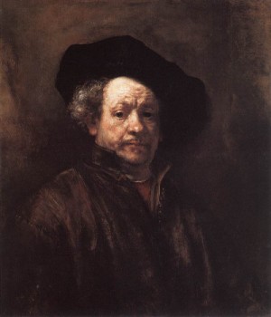 Oil portrait Painting - Self Portrait    1660 by Rembrandt