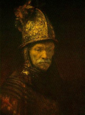  Photograph - The man with the golden helmet  c.1650 by Rembrandt