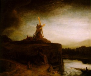  Photograph - The Mill    c. 1650 by Rembrandt