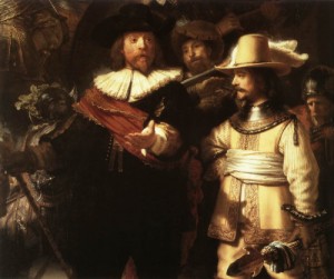  Photograph - The Nightwatch (detail)    1642 by Rembrandt