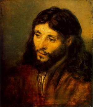  Photograph - Young Jew as Christ    c. 1656 by Rembrandt