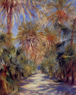 Oil garden Painting - Algiers , the Garden of Essai by Renoir, Pierre