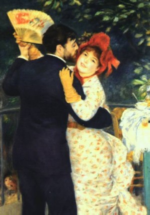 Oil renoir, pierre Painting - Dance in the Country    1883 by Renoir, Pierre