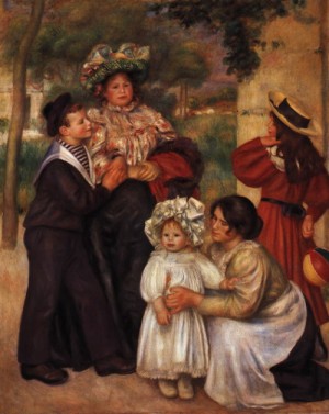 Oil renoir, pierre Painting - La famille de l'artiste    1896 by Renoir, Pierre